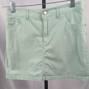 CROFT & BARROW CLASSIC FIT Stretch Cotton Blend Skort Mint Green Size 4
